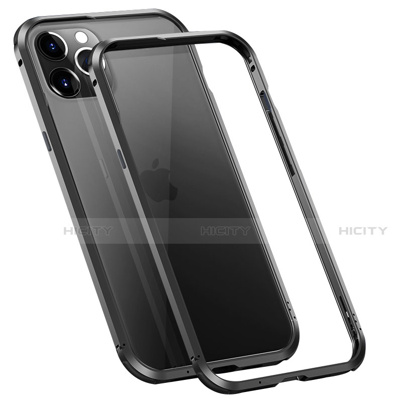 Handyhülle Hülle Luxus Aluminium Metall Rahmen Tasche T02 für Apple iPhone 12 Pro Max