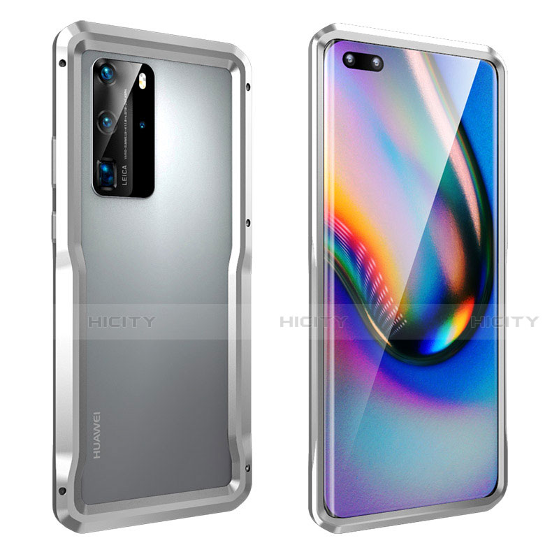 Handyhülle Hülle Luxus Aluminium Metall Rahmen Tasche T03 für Huawei P40 Pro