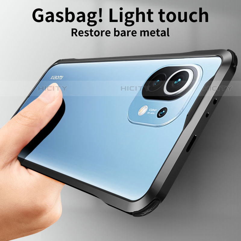 Handyhülle Hülle Luxus Aluminium Metall Rahmen Tasche T03 für Xiaomi Mi 11 5G