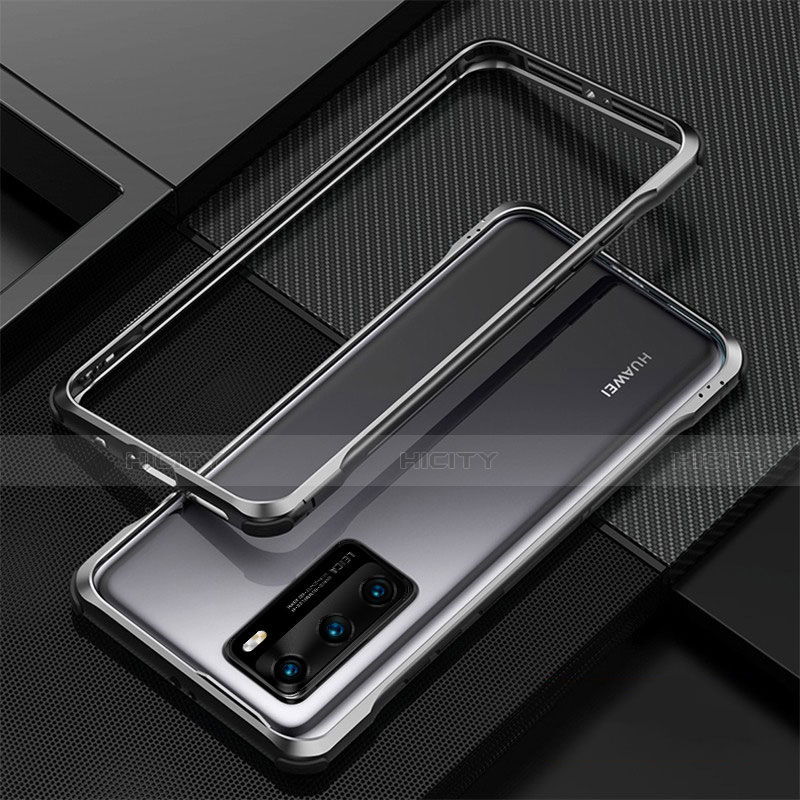 Handyhülle Hülle Luxus Aluminium Metall Rahmen Tasche T04 für Huawei P40