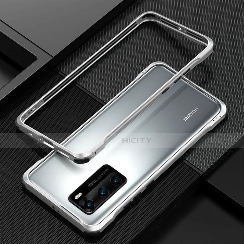 Handyhülle Hülle Luxus Aluminium Metall Rahmen Tasche T04 für Huawei P40