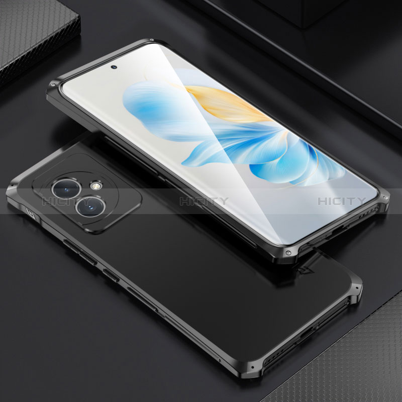 Handyhülle Hülle Luxus Aluminium Metall Tasche 360 Grad Ganzkörper für Huawei Honor 100 5G groß