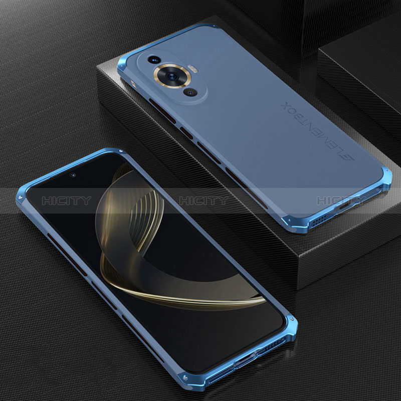 Handyhülle Hülle Luxus Aluminium Metall Tasche 360 Grad Ganzkörper für Huawei Nova 11