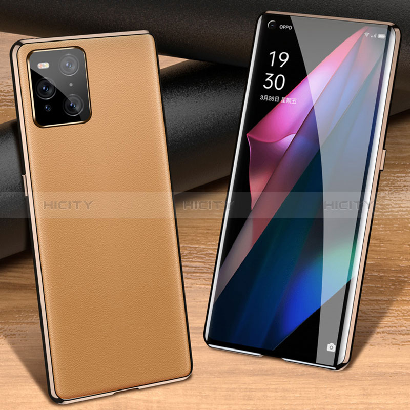 Handyhülle Hülle Luxus Aluminium Metall Tasche 360 Grad Ganzkörper für Oppo Find X3 5G