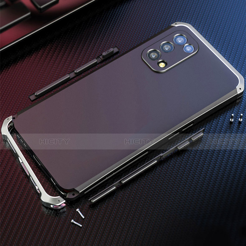 Handyhülle Hülle Luxus Aluminium Metall Tasche 360 Grad Ganzkörper für Oppo Reno5 Pro 5G