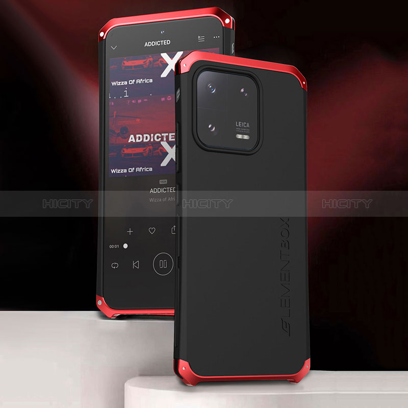 Handyhülle Hülle Luxus Aluminium Metall Tasche 360 Grad Ganzkörper für Xiaomi Mi 13 5G groß