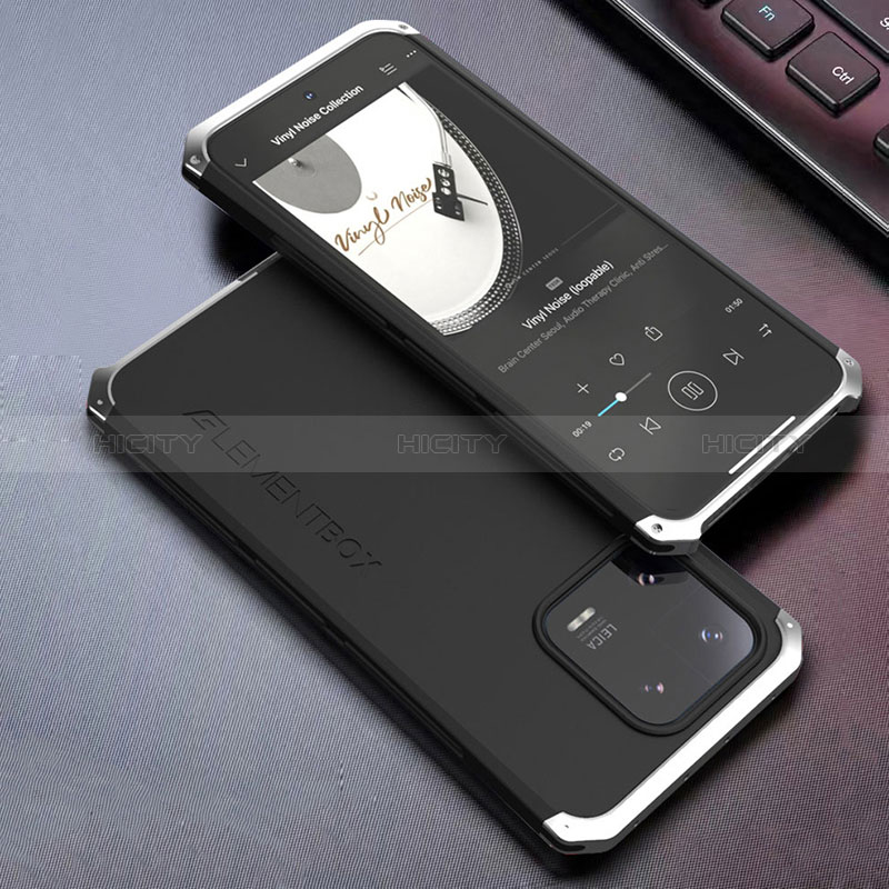 Handyhülle Hülle Luxus Aluminium Metall Tasche 360 Grad Ganzkörper für Xiaomi Mi 13 5G groß