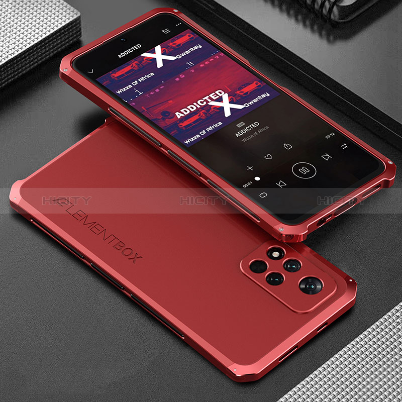 Handyhülle Hülle Luxus Aluminium Metall Tasche 360 Grad Ganzkörper für Xiaomi Poco X4 NFC