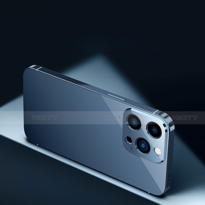 Handyhülle Hülle Luxus Aluminium Metall Tasche 360 Grad Ganzkörper M01 für Apple iPhone 13 Pro