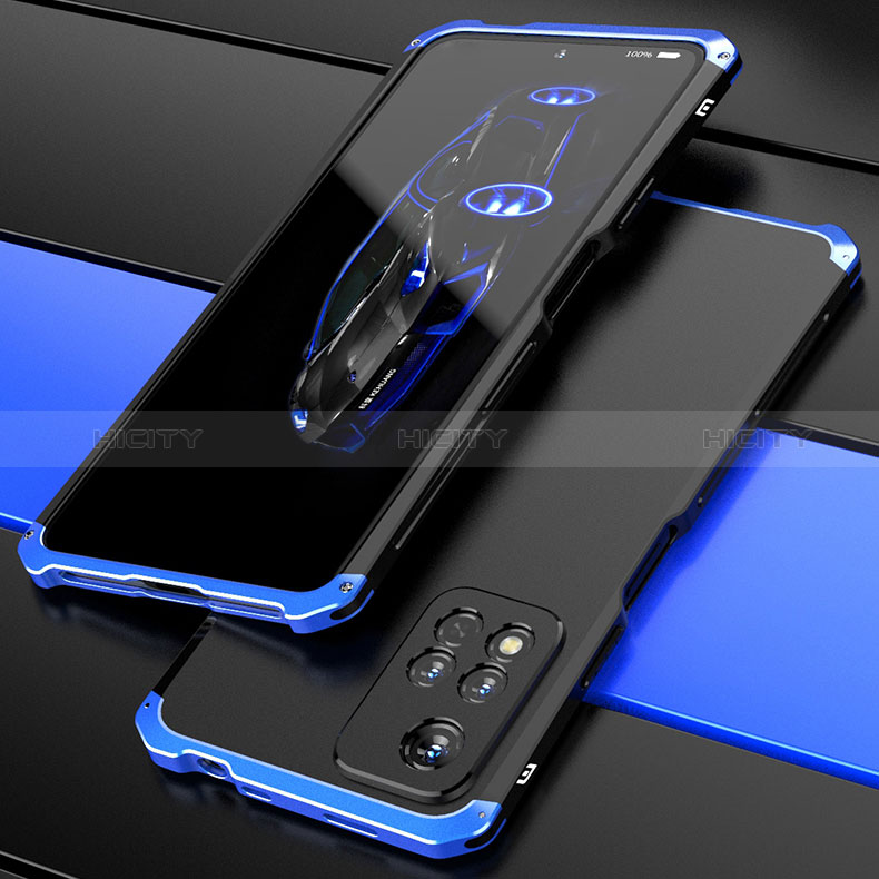 Handyhülle Hülle Luxus Aluminium Metall Tasche 360 Grad Ganzkörper P01 für Xiaomi Mi 11i 5G (2022) groß