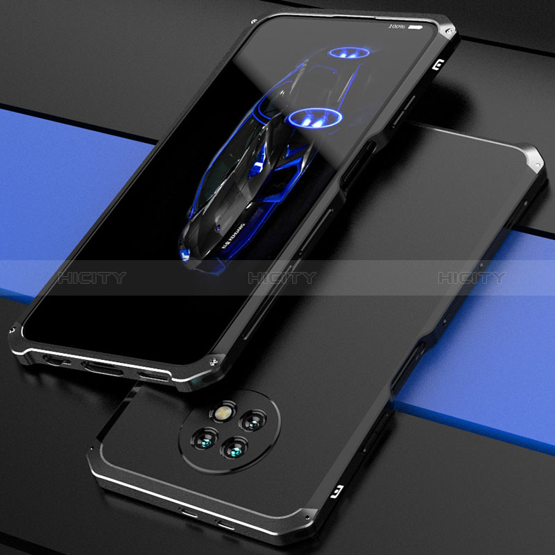 Handyhülle Hülle Luxus Aluminium Metall Tasche 360 Grad Ganzkörper P01 für Xiaomi Redmi Note 9T 5G groß