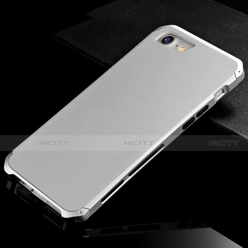 Handyhülle Hülle Luxus Aluminium Metall Tasche für Apple iPhone 7 groß