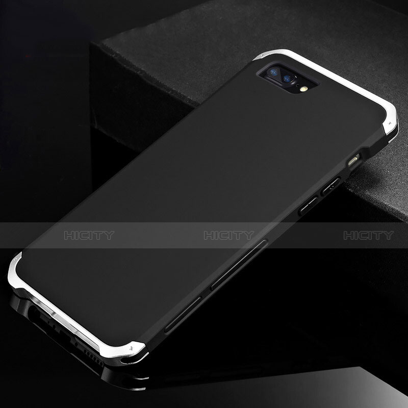 Handyhülle Hülle Luxus Aluminium Metall Tasche für Apple iPhone 7 Plus Silber und Schwarz