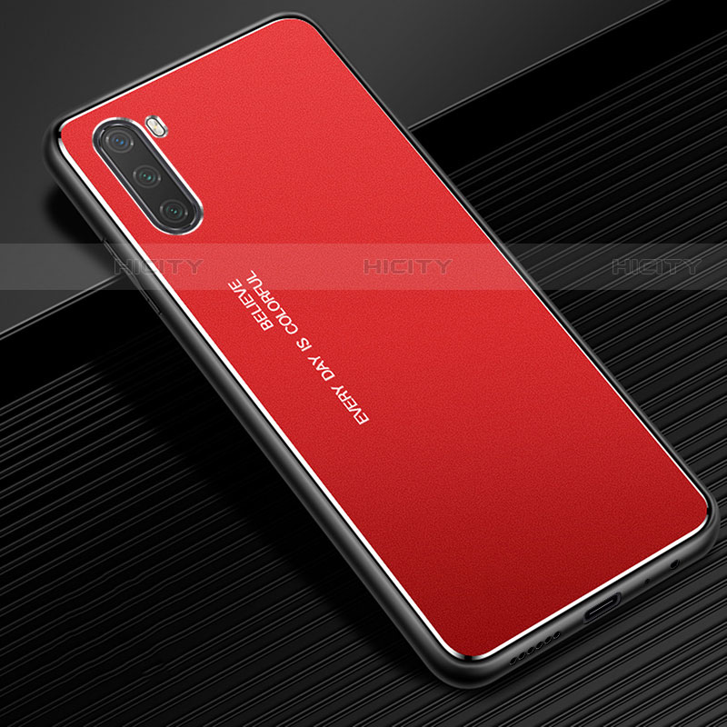 Handyhülle Hülle Luxus Aluminium Metall Tasche für Huawei Mate 40 Lite 5G Rot