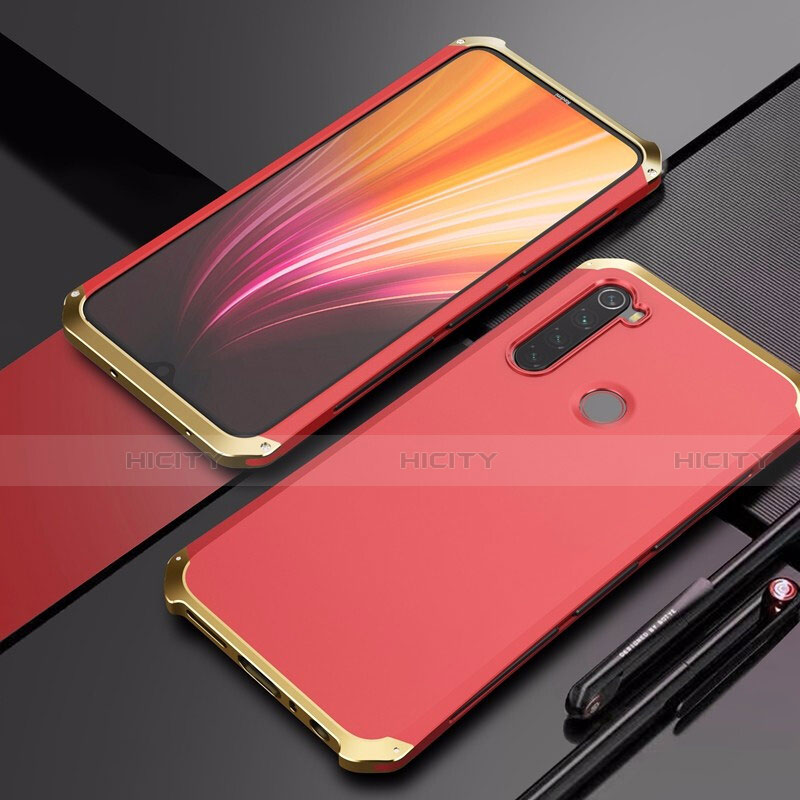 Handyhülle Hülle Luxus Aluminium Metall Tasche für Xiaomi Redmi Note 8 (2021)