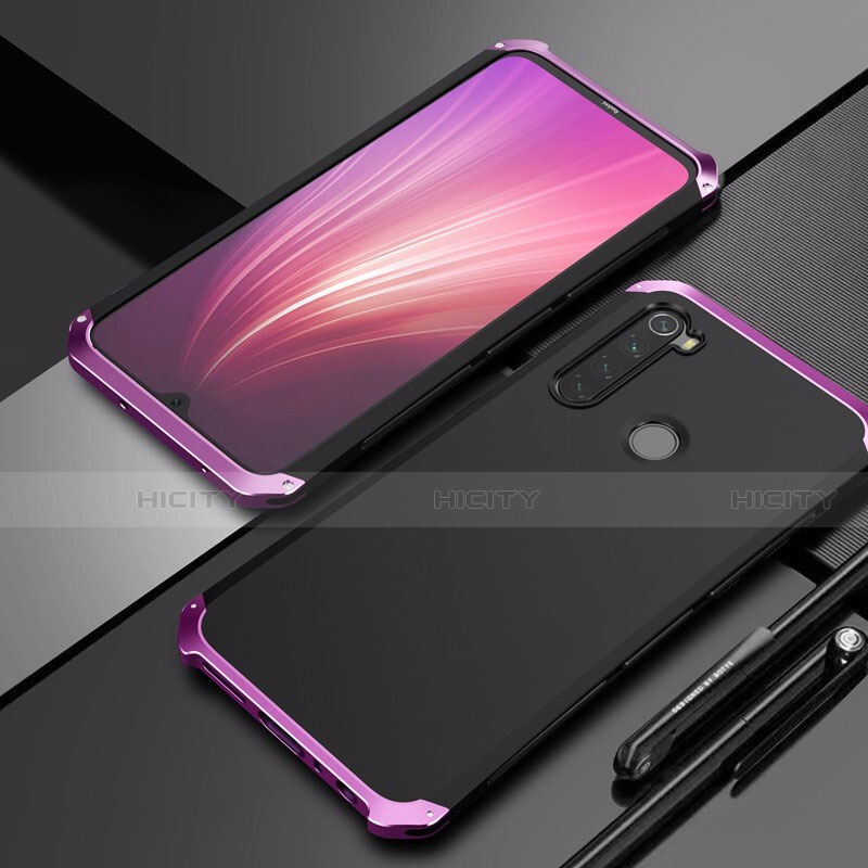 Handyhülle Hülle Luxus Aluminium Metall Tasche für Xiaomi Redmi Note 8 (2021)