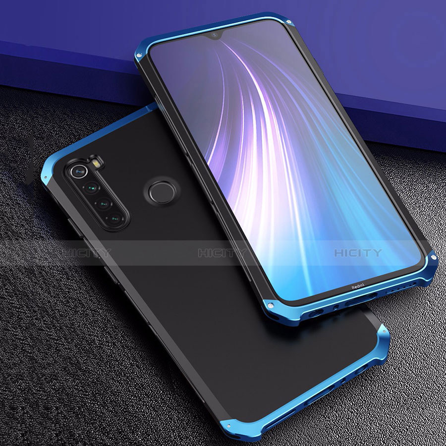 Handyhülle Hülle Luxus Aluminium Metall Tasche für Xiaomi Redmi Note 8T groß