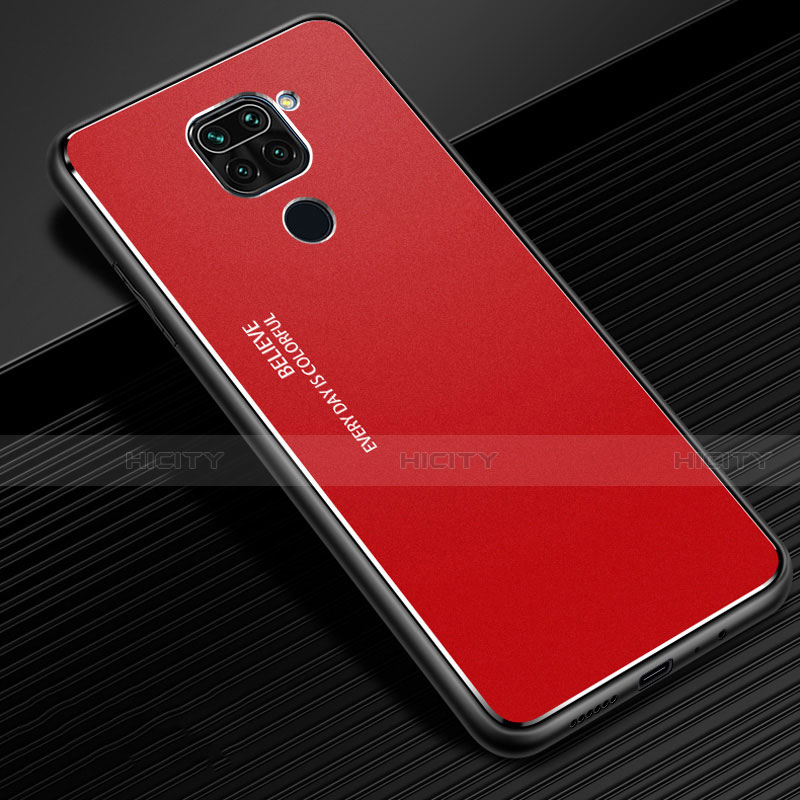 Handyhülle Hülle Luxus Aluminium Metall Tasche G01 für Xiaomi Redmi 10X 4G Rot