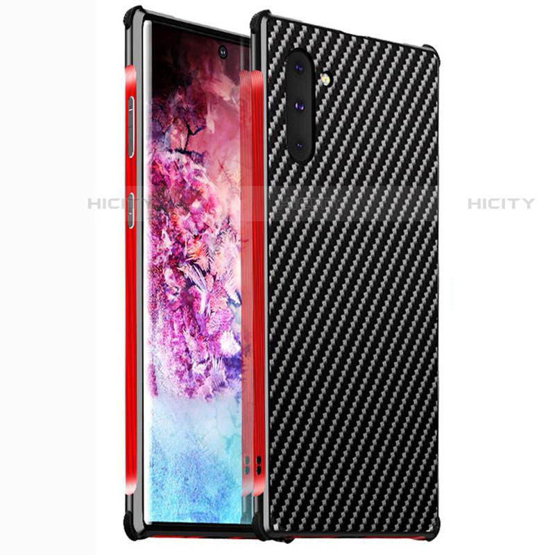 Handyhülle Hülle Luxus Aluminium Metall Tasche M02 für Samsung Galaxy Note 10 Rot