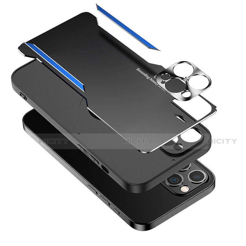 Handyhülle Hülle Luxus Aluminium Metall Tasche M05 für Apple iPhone 13
