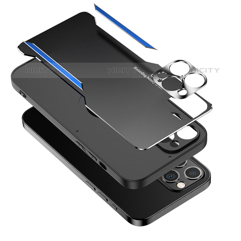 Handyhülle Hülle Luxus Aluminium Metall Tasche M05 für Apple iPhone 15 Pro