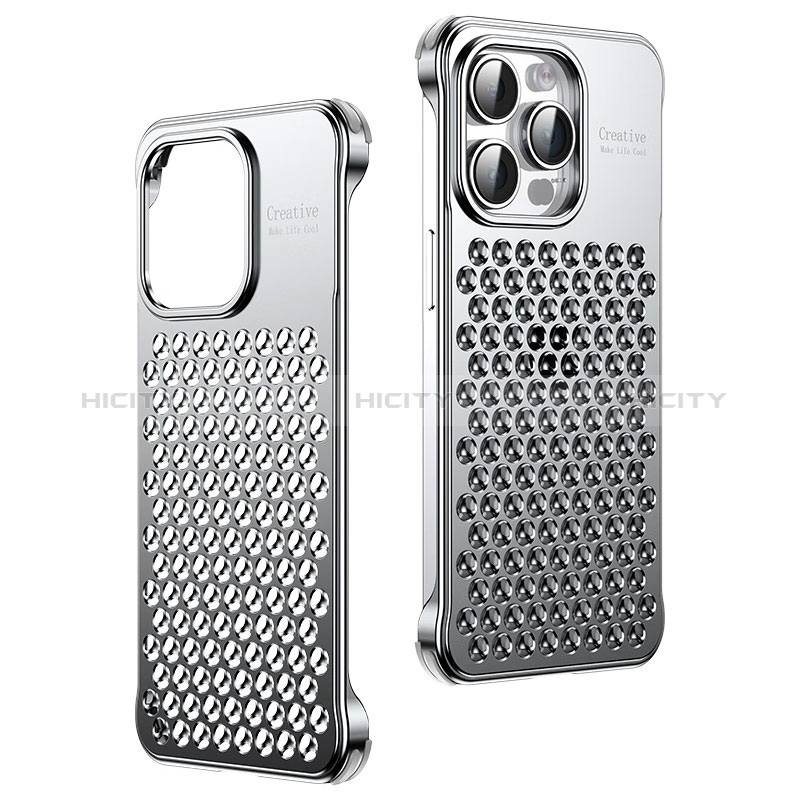 Handyhülle Hülle Luxus Aluminium Metall Tasche QC1 für Apple iPhone 14 Pro Max