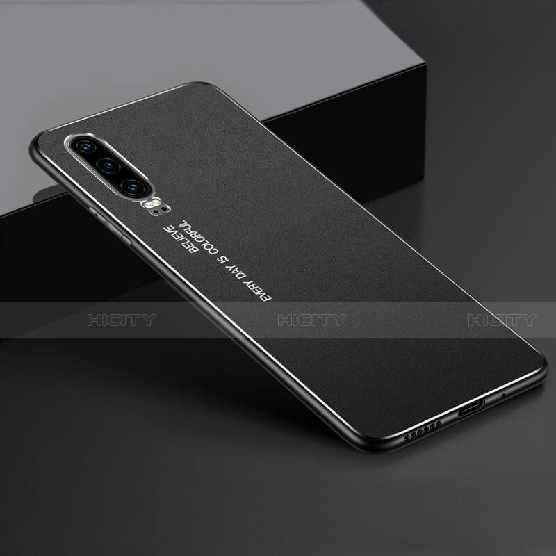 Handyhülle Hülle Luxus Aluminium Metall Tasche T01 für Huawei P30 groß