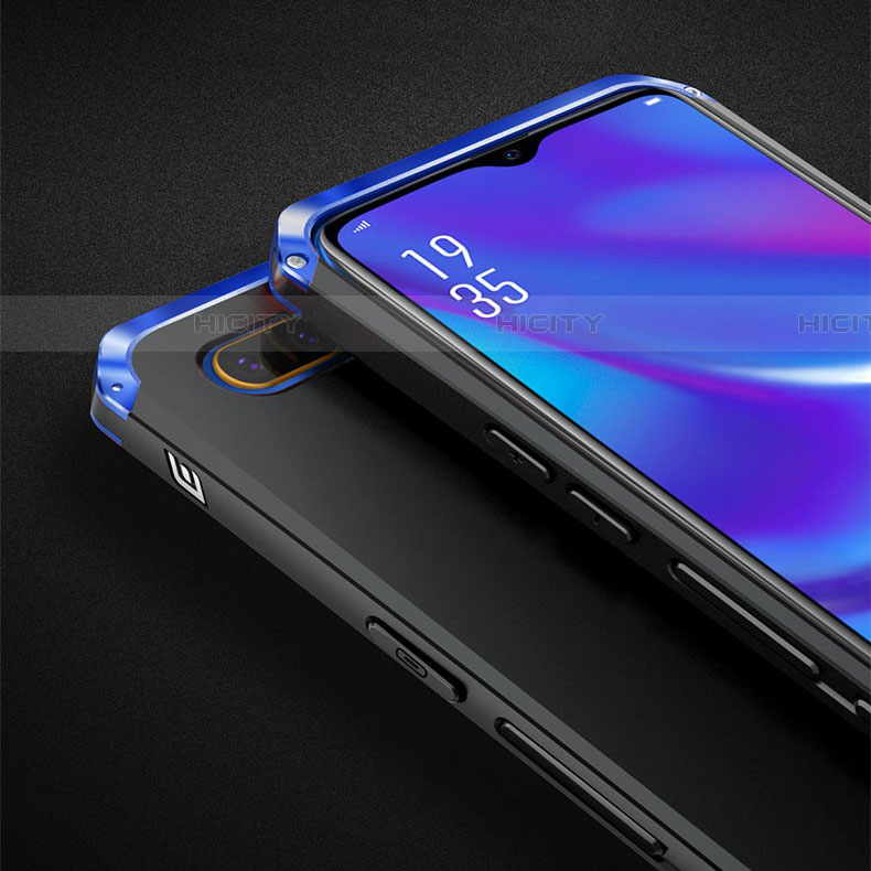 Handyhülle Hülle Luxus Aluminium Metall Tasche T01 für Oppo R17 Neo groß