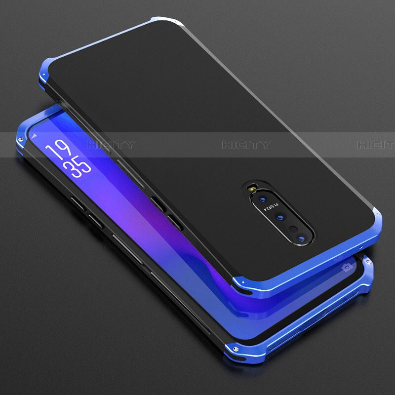 Handyhülle Hülle Luxus Aluminium Metall Tasche T01 für Oppo RX17 Pro groß