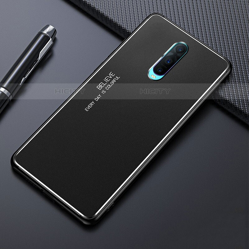 Handyhülle Hülle Luxus Aluminium Metall Tasche T02 für Oppo RX17 Pro groß