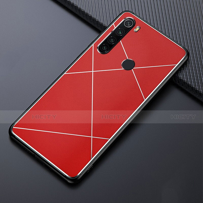 Handyhülle Hülle Luxus Aluminium Metall Tasche T03 für Xiaomi Redmi Note 8T Rot