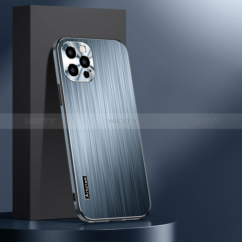 Handyhülle Hülle Luxus Aluminium Metall und Silikon Rahmen Tasche AT1 für Apple iPhone 13 Pro