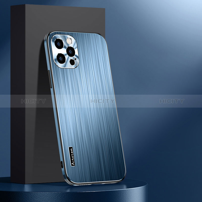 Handyhülle Hülle Luxus Aluminium Metall und Silikon Rahmen Tasche AT1 für Apple iPhone 14 Pro Max