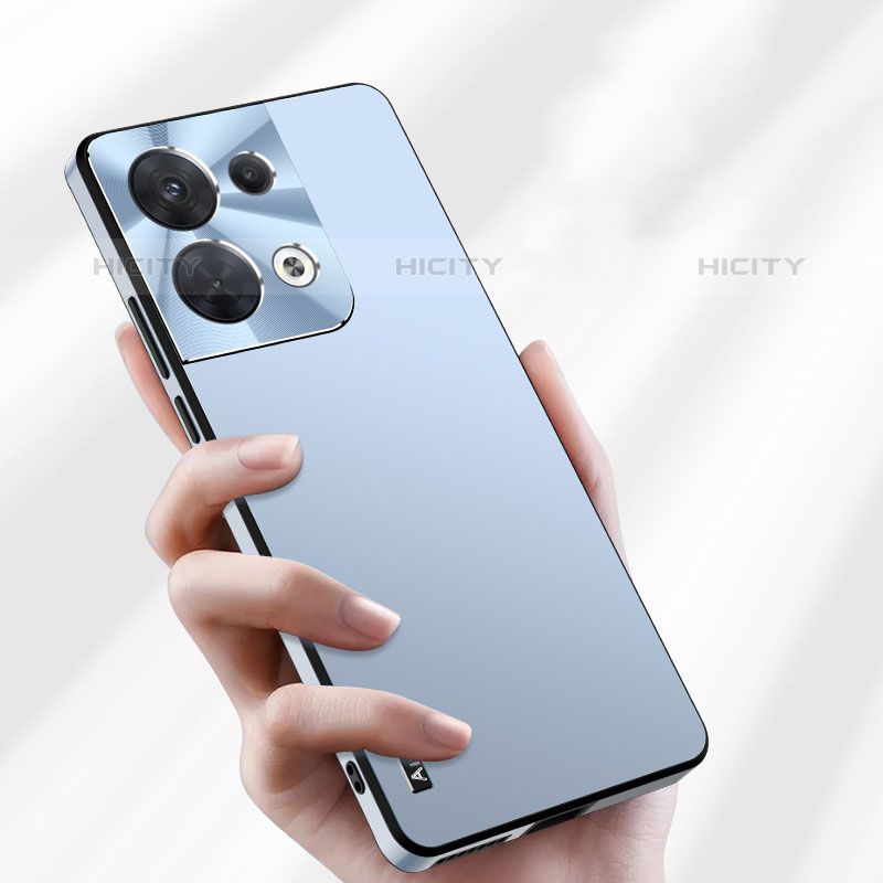 Handyhülle Hülle Luxus Aluminium Metall und Silikon Rahmen Tasche AT1 für Oppo Reno9 Pro 5G