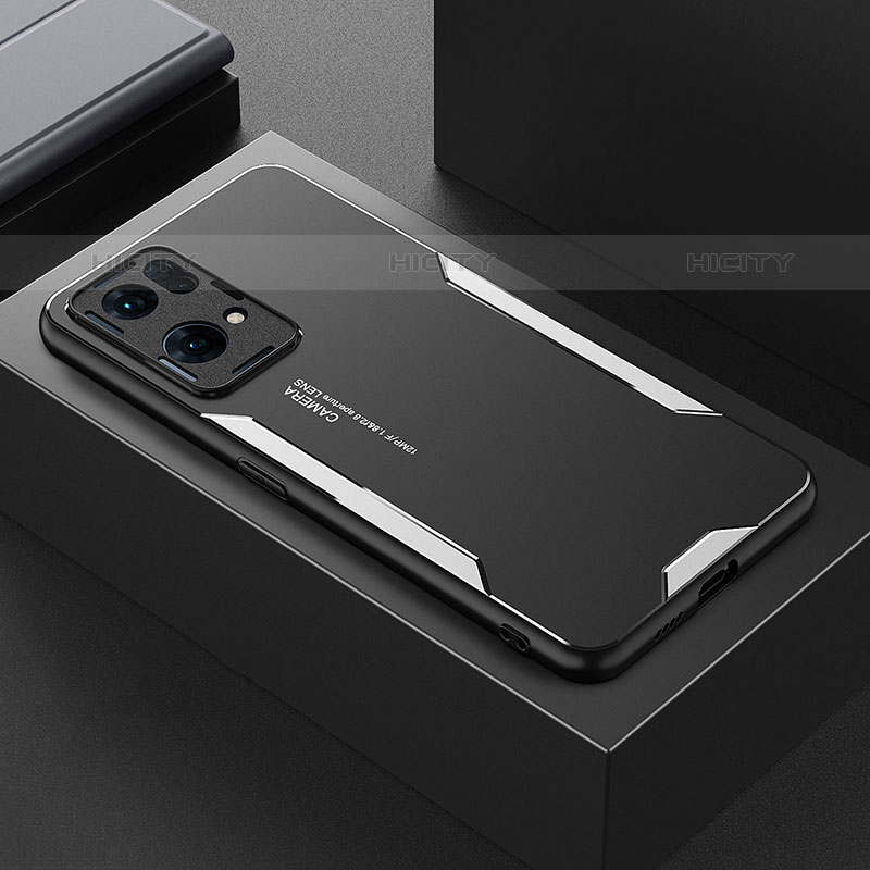 Handyhülle Hülle Luxus Aluminium Metall und Silikon Rahmen Tasche für Oppo Reno7 Pro 5G