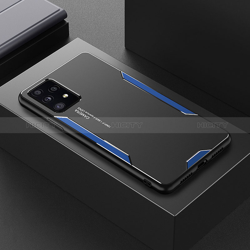 Handyhülle Hülle Luxus Aluminium Metall und Silikon Rahmen Tasche für Samsung Galaxy A52s 5G groß