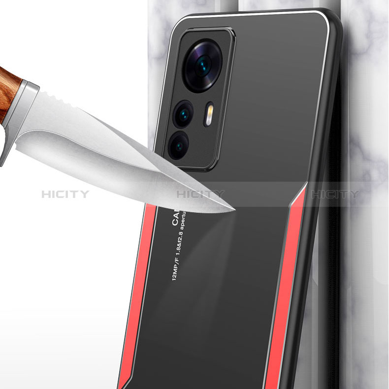 Handyhülle Hülle Luxus Aluminium Metall und Silikon Rahmen Tasche für Xiaomi Mi 12T 5G groß