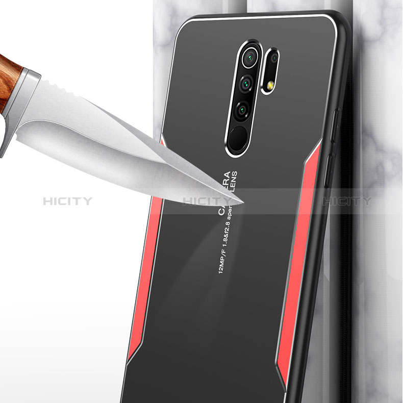 Handyhülle Hülle Luxus Aluminium Metall und Silikon Rahmen Tasche für Xiaomi Redmi 9