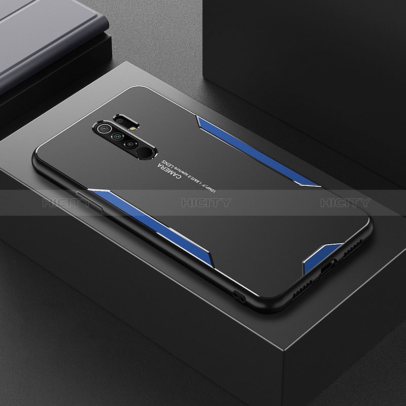 Handyhülle Hülle Luxus Aluminium Metall und Silikon Rahmen Tasche für Xiaomi Redmi 9 Prime India