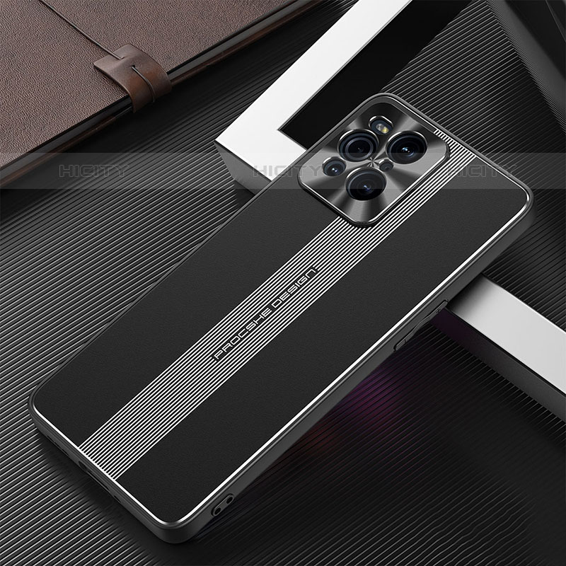 Handyhülle Hülle Luxus Aluminium Metall und Silikon Rahmen Tasche J01 für Oppo Find X3 Pro 5G groß