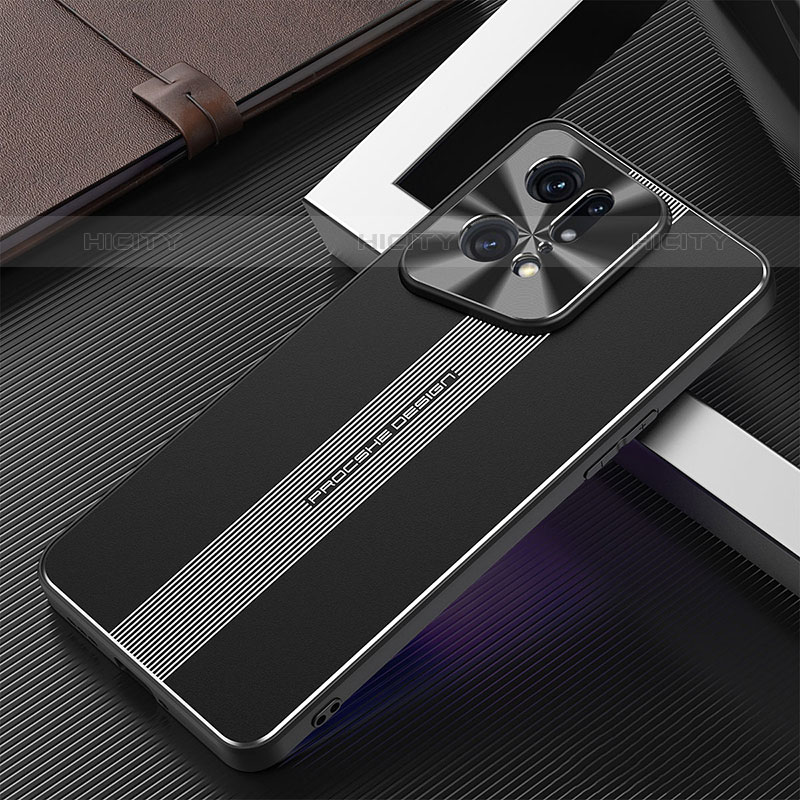 Handyhülle Hülle Luxus Aluminium Metall und Silikon Rahmen Tasche J01 für Oppo Find X5 Pro 5G groß