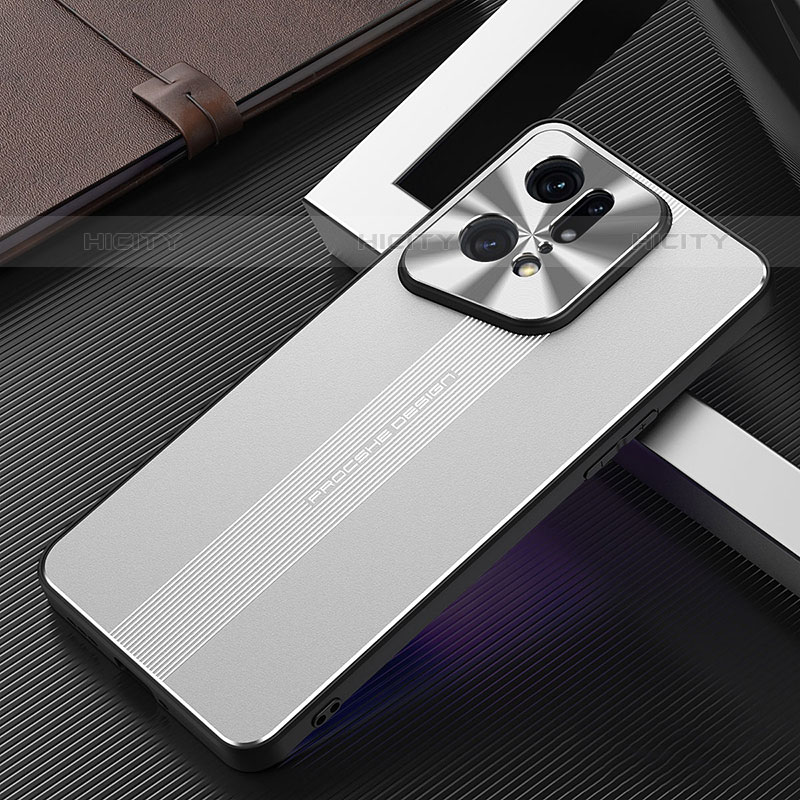 Handyhülle Hülle Luxus Aluminium Metall und Silikon Rahmen Tasche J01 für Oppo Find X5 Pro 5G