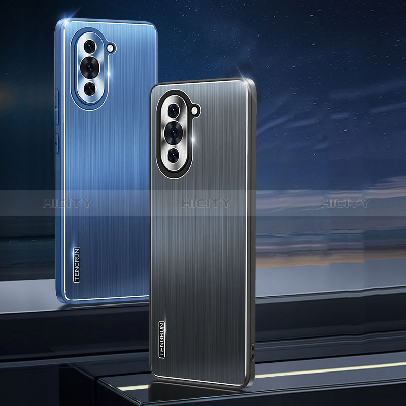 Handyhülle Hülle Luxus Aluminium Metall und Silikon Rahmen Tasche JL1 für Huawei Nova 10 Pro groß