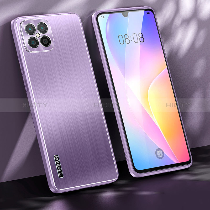 Handyhülle Hülle Luxus Aluminium Metall und Silikon Rahmen Tasche JL1 für Huawei Nova 8 SE 4G