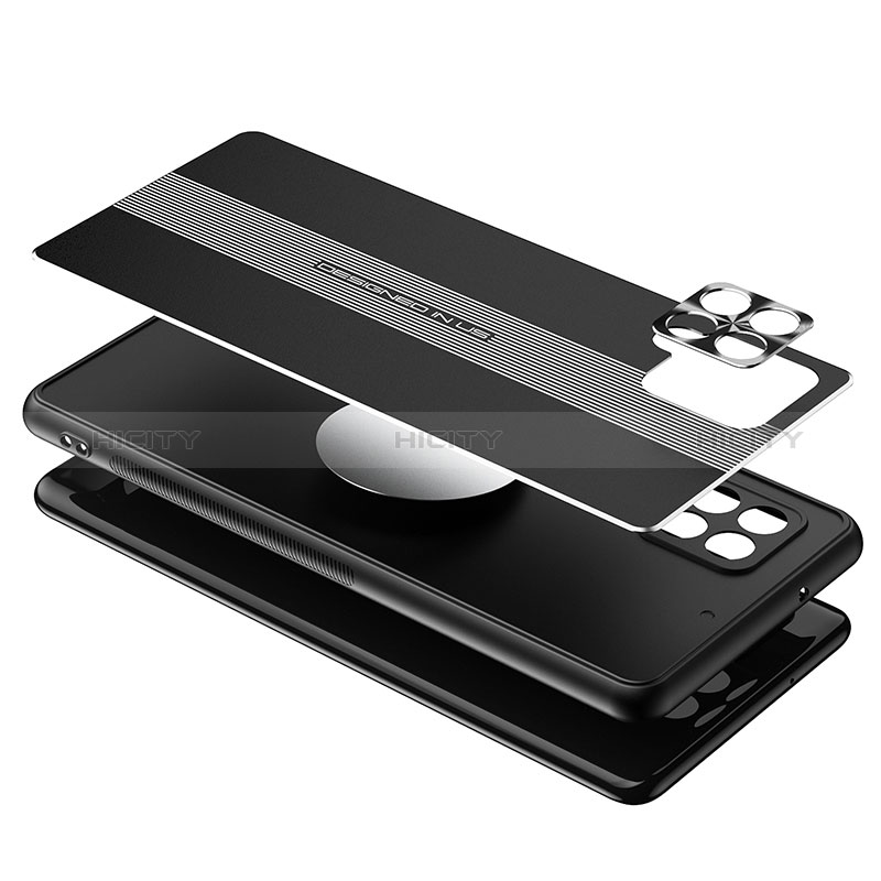 Handyhülle Hülle Luxus Aluminium Metall und Silikon Rahmen Tasche JL1 für Samsung Galaxy A42 5G