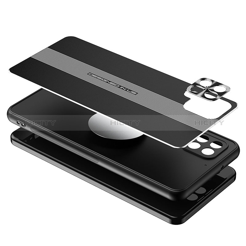 Handyhülle Hülle Luxus Aluminium Metall und Silikon Rahmen Tasche JL1 für Samsung Galaxy F12