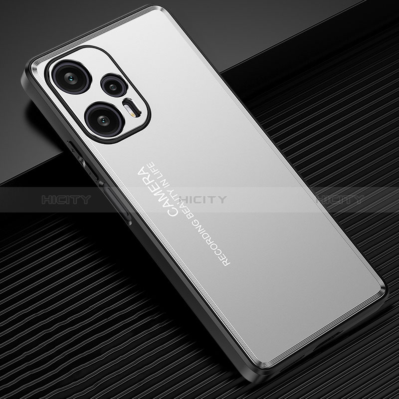 Handyhülle Hülle Luxus Aluminium Metall und Silikon Rahmen Tasche JL2 für Xiaomi Redmi Note 12 Turbo 5G groß