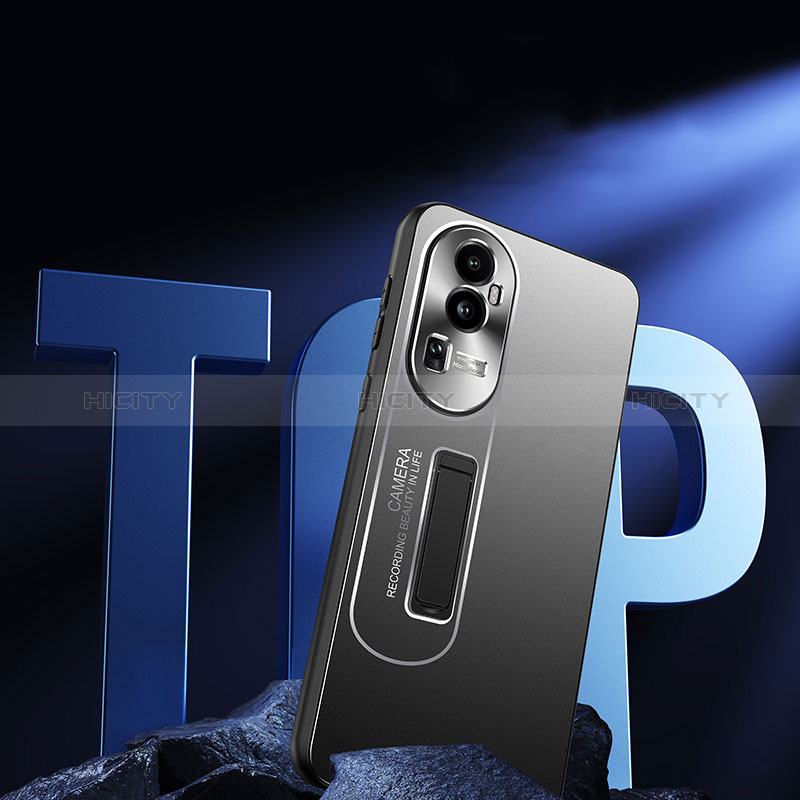 Handyhülle Hülle Luxus Aluminium Metall und Silikon Rahmen Tasche JL3 für Oppo Reno10 Pro+ Plus 5G groß