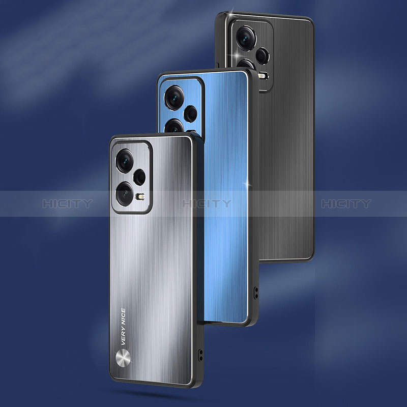 Handyhülle Hülle Luxus Aluminium Metall und Silikon Rahmen Tasche JS1 für Xiaomi Redmi Note 12 5G