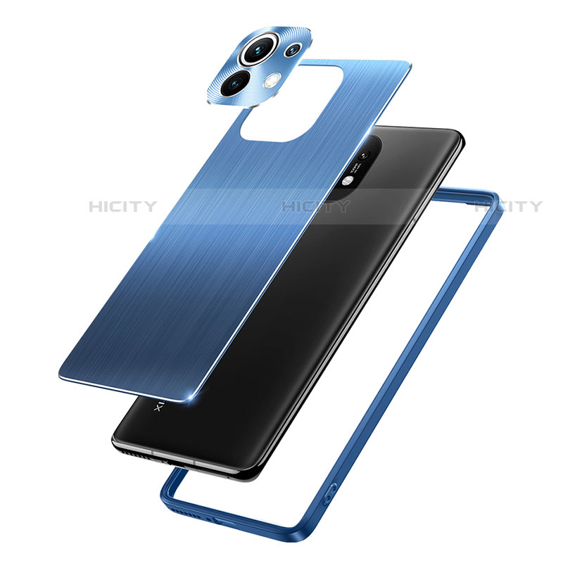 Handyhülle Hülle Luxus Aluminium Metall und Silikon Rahmen Tasche M01 für Xiaomi Mi 11 Lite 5G